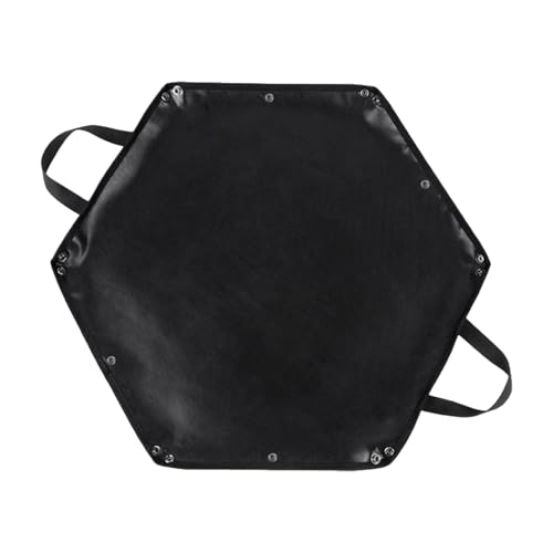 Feuerschutzmatte – Strapazierfähiges EMBERA Pit von Feuerwehr, sechseckiger Bodenschutz | faltbare Holzmatte mit hängendem Ring für Grill, Brücke, Terrasse im Freien Feuerschutzmatte – Strapazierfähiges EMBERA Pit von Feuerwehr, sechseckiger Bodenschutz | faltbare Holzmatte mit hängendem Ring für Grill, Brücke, Terrasse im Freien von Generic