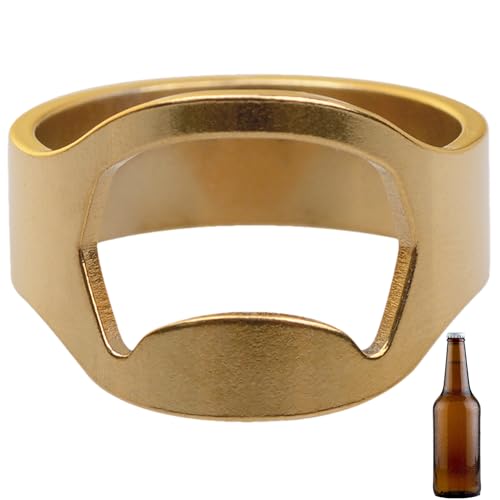 Finger-Flaschenöffner-Ring, Flaschenöffner-Ring aus Edelstahl, Flaschenöffner, Schmuckring-Flaschenöffner-Ring, modischer Schmuck, Bar-Werkzeug von Generic