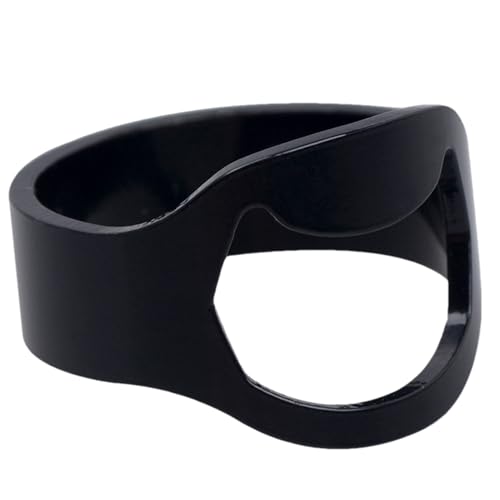 Fingerring für Flaschenöffner, Edelstahl-Flaschenöffner, Küchenzubehör, Bieröffner, modischer Schmuck, Edelstahl, Werkzeug von Generic