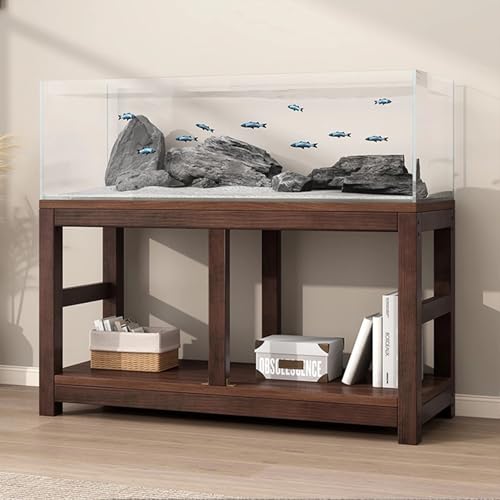 Fischaquarium Unterschrank Reptilien-Terrarium, doppelschichtiger Fischständer aus Holz, 1,5 cm Dicke Arbeitsplatte, hohe Tragfähigkeit, geeignet zum Aufstellen von Fisch- und Raupenregalen, Fischaquarium Unterschrank Reptilien-Terrarium, doppelschichtiger Fischständer aus Holz, 1,5 cm Dicke Arbeitsplatte, hohe Tragfähigkeit, geeignet zum Aufstellen von Fisch- und Raupenregalen, von Generic