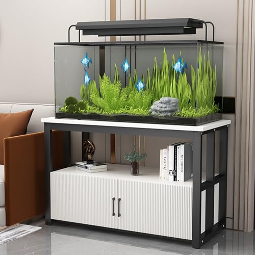 Fischaquarium Unterschrank Reptilien-Terrarium-Fischschrank, 2-stufiger Ständer, platzsparendes Design, Türen und Regale für schwere Lasten, perfekte Aufbewahrungshalterung für Zimmer und Re Fischaquarium Unterschrank Reptilien-Terrarium-Fischschrank, 2-stufiger Ständer, platzsparendes Design, Türen und Regale für schwere Lasten, perfekte Aufbewahrungshalterung für Zimmer und Re von Generic