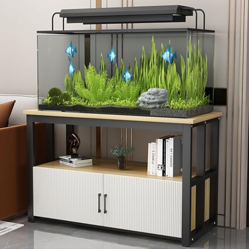 Fischaquarium Unterschrank Reptilien-Terrarium-Fischschrank, 2-stufiger Ständer, platzsparendes Design, Türen und Regale für schwere Lasten, perfekte Aufbewahrungshalterung für Zimmer und Re Fischaquarium Unterschrank Reptilien-Terrarium-Fischschrank, 2-stufiger Ständer, platzsparendes Design, Türen und Regale für schwere Lasten, perfekte Aufbewahrungshalterung für Zimmer und Re von Generic