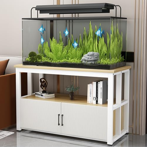 Fischaquarium Unterschrank Reptilien-Terrarium-Fischschrank, 2-stufiger Ständer, platzsparendes Design, Türen und Regale für schwere Lasten, perfekte Aufbewahrungshalterung für Zimmer und Re Fischaquarium Unterschrank Reptilien-Terrarium-Fischschrank, 2-stufiger Ständer, platzsparendes Design, Türen und Regale für schwere Lasten, perfekte Aufbewahrungshalterung für Zimmer und Re von Generic