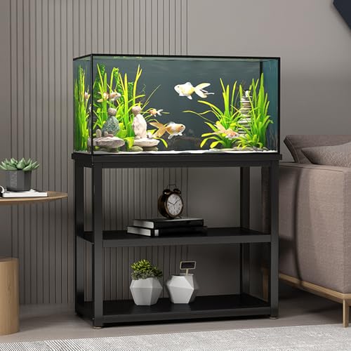 Fischaquarium Unterschrank Reptilien-Terrarium-Fischständer, mehrstufiger Ständer, bodenstehend, extra belastbar, geeignete Aquarien-Rack-Regalhalterung für das Home von Generic