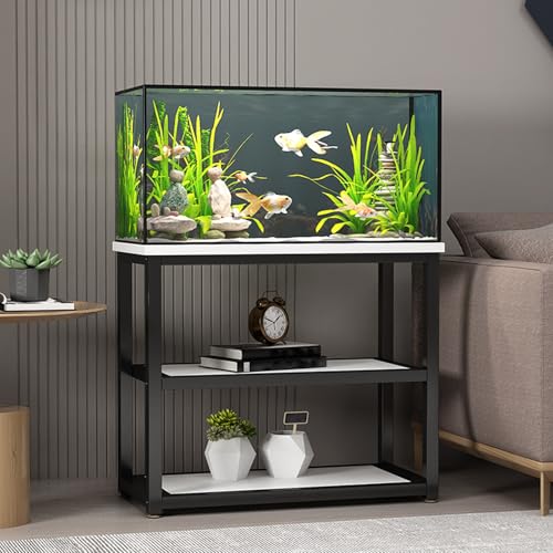 Fischaquarium Unterschrank Reptilien-Terrarium-Fischständer, mehrstufiger Ständer, bodenstehend, extra belastbar, geeignete Aquarien-Rack-Regalhalterung für das Home von Generic