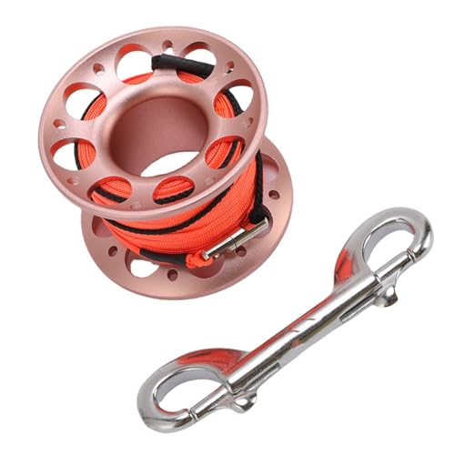 Fischereilinienrolle, Leichte Multifunktionale Aluminium -Tauchertrolle für Offene Segelschiffe Marine Operations (PINK) von Generic