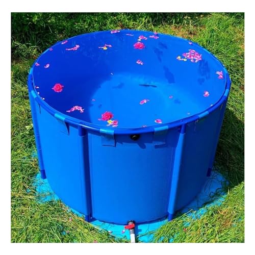 Fischteich Aus Segeltuch, Runder Aufstellpool Für Den Außenbereich Mit Stahlrahmen, Aufstellpool Mit Robustem Rahmen(8038L/2123GAL-3.2X1M(D X H)) von Generic
