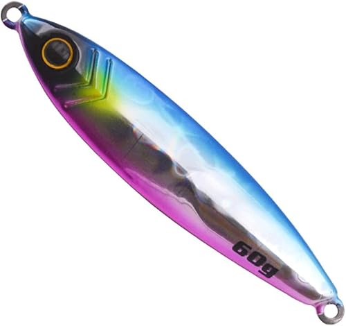 Fishig Köder Slow Metal Jigggig Köder Lumious Fishig Köder Tugste Jig Fisch 24g/32g/40g, Yellow, 60g von Generic