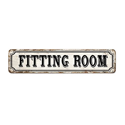 Fitting Room Custom Straßenschilder Metall Fitting Room Metal Sign Fitting Room Metal Sign Fitting Room Owner Gift Rustikal Wall Art Farmhouse Dekorative Schild For Bedroom Living Room Kitchen Front von Generic
