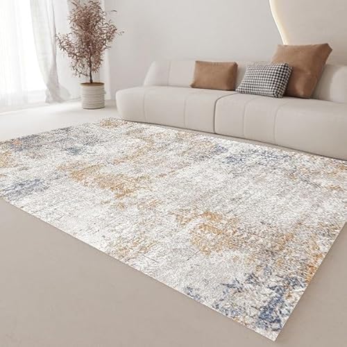 Fläche Teppich Wohnzimmer Maschine Waschbar Große Abstrakte Moderne Weiche rutschfeste Indoor- Dünn(Blau,300x400cm) von Generic