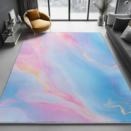 Flanell Teppich Wohnzimmer Moderner Stil – Kurzflor & Flauschig – Waschbar & rutschfest – Weicher Teppich Für Schlafzimmer, Esszimmer Flüssigkeit Textur Linien 50 X 80 cm Flanell Teppich Wohnzimmer Moderner Stil – Kurzflor & Flauschig – Waschbar & rutschfest – Weicher Teppich Für Schlafzimmer, Esszimmer Flüssigkeit Textur Linien 50 X 80 cm von Generic