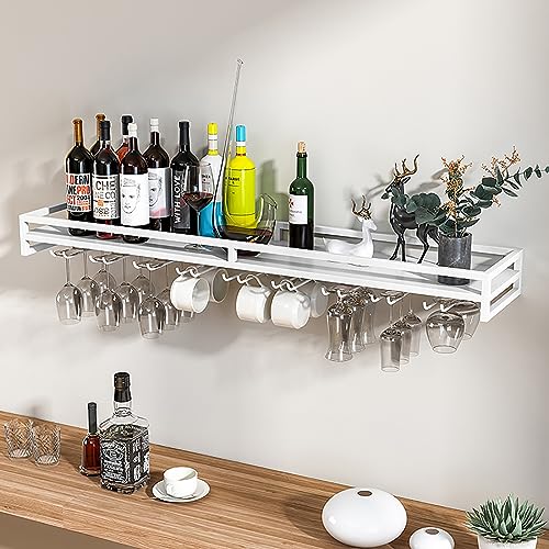 Flaschenhalter Wandmontiertes Barregal Schweberegal Weinglashalter Hängender Weinflaschenhalter Metall Multifunktionaler Weinständer Bar für Zuhause Esszimmer Küche (C Flaschenhalter Wandmontiertes Barregal Schweberegal Weinglashalter Hängender Weinflaschenhalter Metall Multifunktionaler Weinständer Bar für Zuhause Esszimmer Küche (C von Generic