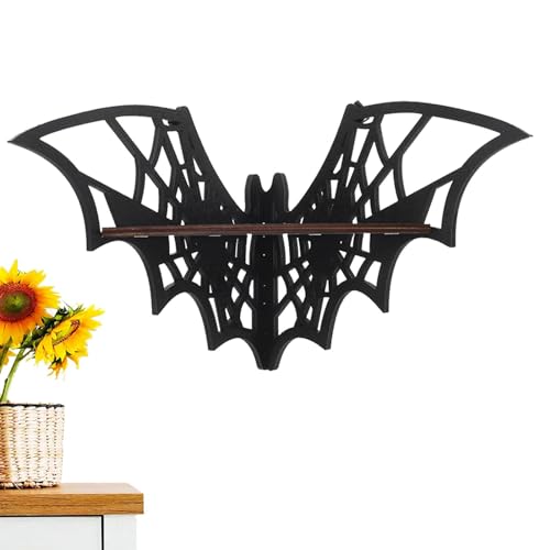 Fledermaus-Eckregal, schwebende Regale, Wanddekoration für Schlafzimmer, schwebendes Eckregal, Wandregal, schwebendes Eckregal, Regal von Generic