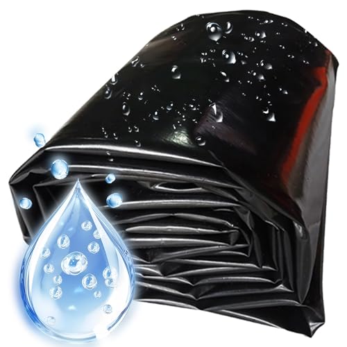 Flexibel Teichfolie HDPE Gartenpoolmembran Koi & Fischbäder Teichplane 3x4 5x6 7x8.0m Faltbare Baufolie Extra Stark Schwarz Teichfolien für Fischteiche Brunnen Wassergarten(Größe:4x8.0m (13.1x26.2ft)) Flexibel Teichfolie HDPE Gartenpoolmembran Koi & Fischbäder Teichplane 3x4 5x6 7x8.0m Faltbare Baufolie Extra Stark Schwarz Teichfolien für Fischteiche Brunnen Wassergarten(Größe:4x8.0m (13.1x26.2ft)) von Generic