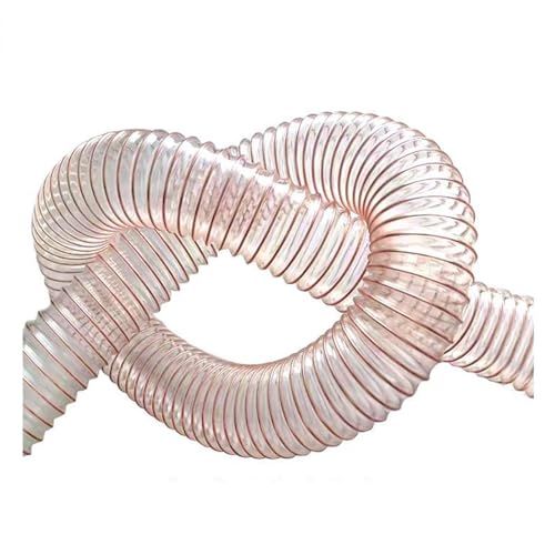 Flexibler PU-Staubsammelschlauch Staubschlauch Aus Transparentem Stahldraht Polyurethan-Saugschlauch Für Rasen-/Staubsauger/Staubsaugergeräte(L 10m(33 Ft),Dia-100MM (3.9 Inch)) von Generic