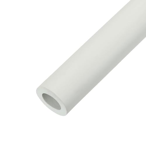 Flexibler Rohrisolierung, Schaumstoff Isolierschlauch, Fitnessgeräte Griffstangen Wärmedämmrohr ID 18/22/25/28/32.0mm Außenbreich Schaumstoffschlauch(Weiß,32.0mm x 5.0mm x 95cm) von Generic