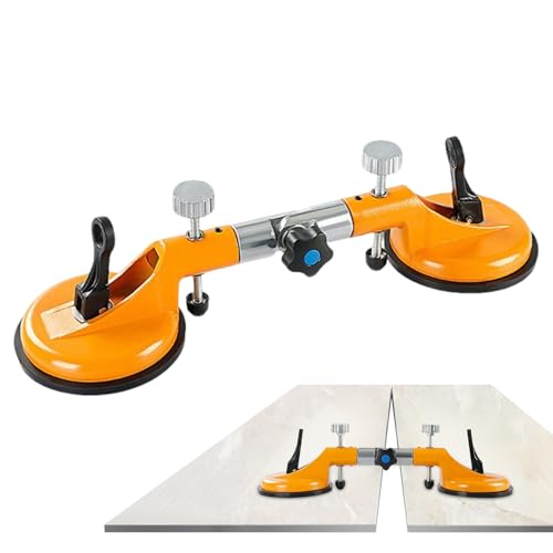 Fliesen Sauggreifer Werkzeug,Glas Sauger Lifter Boden Fixierer | Verstellbarer Bodenplatten Reparatur Fixierer Zum Heben Bewegen Handhaben Montage Demontage Auto Fliese Fenster von Generic
