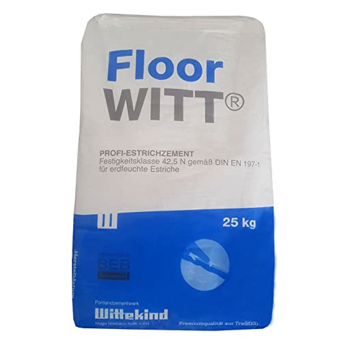 FloorWITT Estrichzement Betonbau Estrichbeton 25 kg Sack (Einzelsack - 25kg) von Generic