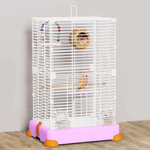 Flug Vogelkäfig, Eisen Papagei Käfig Für Kleine Quäker Papagei, Nymphensittich, Fink Lovebird Kleine Vögel Papageien Kanarienvogel Haustier Vogelkäfig, Purple Flug Vogelkäfig, Eisen Papagei Käfig Für Kleine Quäker Papagei, Nymphensittich, Fink Lovebird Kleine Vögel Papageien Kanarienvogel Haustier Vogelkäfig, Purple von Generic
