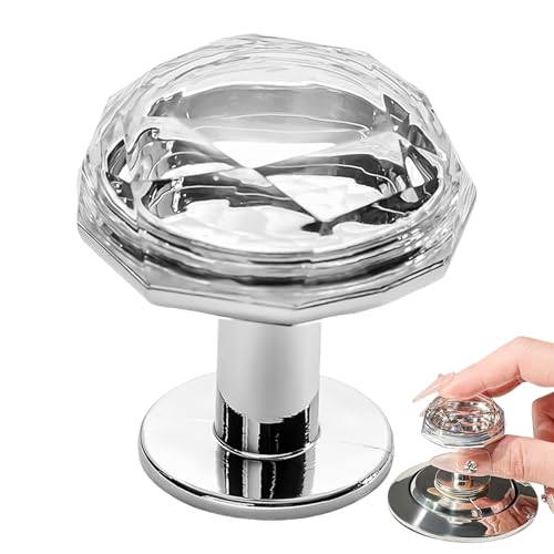 Flush Button Topper - Dekorativer Druck auf den Schieber, Tankspülung Kappe | Spankling Toilettenknopfzubehör für Nagelsicherheit, einfaches Push Umklappen mit Strass Details für Home Badezimmer von Generic