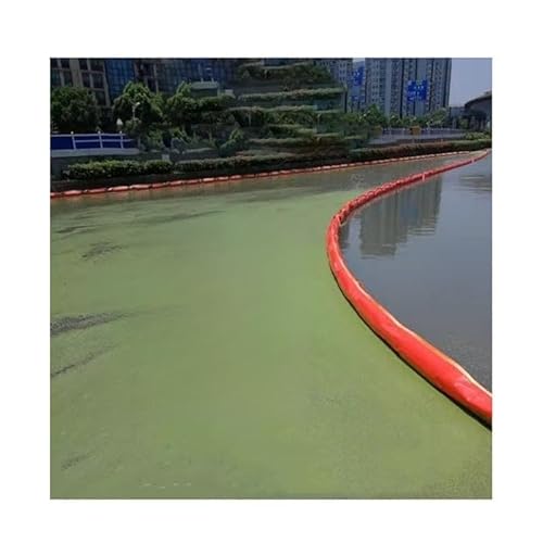 Flutbarriere, Ölsperre Ölabsorbierende Ölsperre 10 M PVC Schwimmer-Ölsperre Ölzaun Für See Fluss(0.75X10M) von Generic