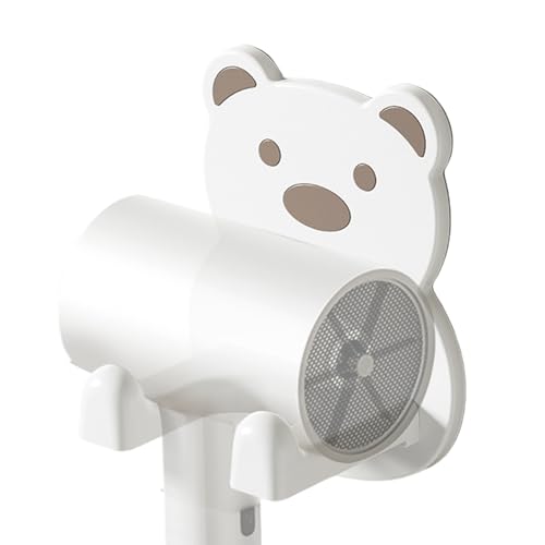 Föhnhalter, Haartrocknerhalter für Badezimmer - Selbstklebender Hug Bear Wand-Föhnständer,Wasserdichter Haar-Werkzeug-Organizer, multifunktionale Cartoon-Badezimmer-Aufbewahrung für Haartrockner Föhnhalter, Haartrocknerhalter für Badezimmer - Selbstklebender Hug Bear Wand-Föhnständer,Wasserdichter Haar-Werkzeug-Organizer, multifunktionale Cartoon-Badezimmer-Aufbewahrung für Haartrockner von Generic