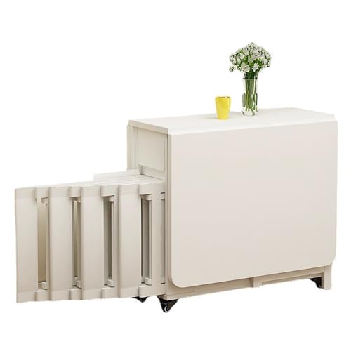 Foldable Dining Table Set with Storage Drawer, 4 Chairs, Extendable Drop Leaf Design for Space Saving, Home, Living Room, Kitchen And Restaurant Use von Generic