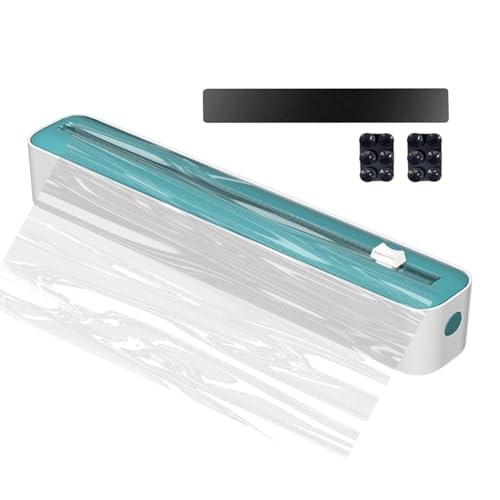 Folienspender mit Cutter - Spender und Schneider für Kunststofffolie mit Magnetstreifen und Saugnapf Verteiler und Schneider für Kunststofffolie, 2 in 1 Spender Folienspender mit Cutter - Spender und Schneider für Kunststofffolie mit Magnetstreifen und Saugnapf Verteiler und Schneider für Kunststofffolie, 2 in 1 Spender von Generic