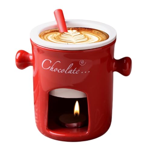 Fondue Mug Ceramic - Melting Fondue Pot | Home Tea Light Candle Fondue Set | Warmer Mug for Candy Snacks Parrty | Small Fondue Pots for Picnics Afternoon Tea Beaches Parties Fondue Mug Ceramic - Melting Fondue Pot | Home Tea Light Candle Fondue Set | Warmer Mug for Candy Snacks Parrty | Small Fondue Pots for Picnics Afternoon Tea Beaches Parties von Generic
