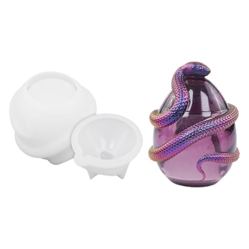 Form für Einmachglas in Form einer Schlangeneier - Gips aus Harz mit Klebstoff, Aufbewahrungsbox aus Silikon mit Harzguss | Silikonform für Gipsspiegel, Stamp von Generic