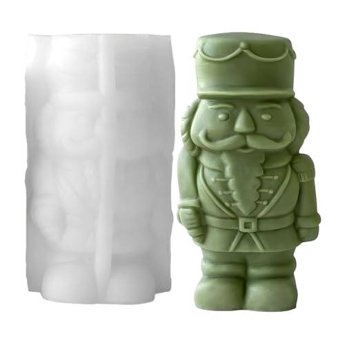 Formen zur Kerzenherstellung – Gipsseifenformen | Harz-Kerzenform, Nussknacker-Ornament-Bastelsets – Weihnachtsdekoration für Zuhause, Hochzeiten und Partys – wiederverwendbares Tisch-Bastelzubehör Formen zur Kerzenherstellung – Gipsseifenformen | Harz-Kerzenform, Nussknacker-Ornament-Bastelsets – Weihnachtsdekoration für Zuhause, Hochzeiten und Partys – wiederverwendbares Tisch-Bastelzubehör von Generic