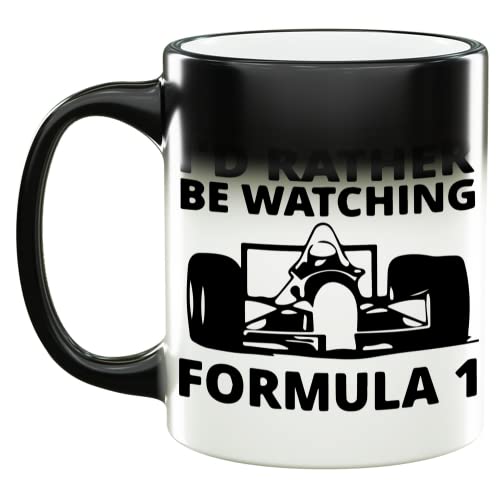 Formula 1 Race Farbwechsel Tasse Zaubertasse Aufdruck lustig Tasse weiß Magic-Tasse Mug von Generic