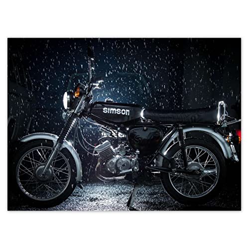 Foto Bild Poster Wandkunst Dekor 135x100cm Simson in the pouring rain Nr. H10095M_PL1AS von Generic