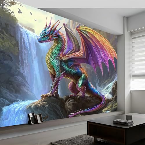 Foto Tapete Wandbild Fantasie Drache 400 x 280 cm Tapete Vliestapete 3D Effekt Tapete Vlies Wandbild Wohnzimmer Schlafzimme Wanddekoration Fototapete Foto Tapete Wandbild Fantasie Drache 400 x 280 cm Tapete Vliestapete 3D Effekt Tapete Vlies Wandbild Wohnzimmer Schlafzimme Wanddekoration Fototapete von Generic