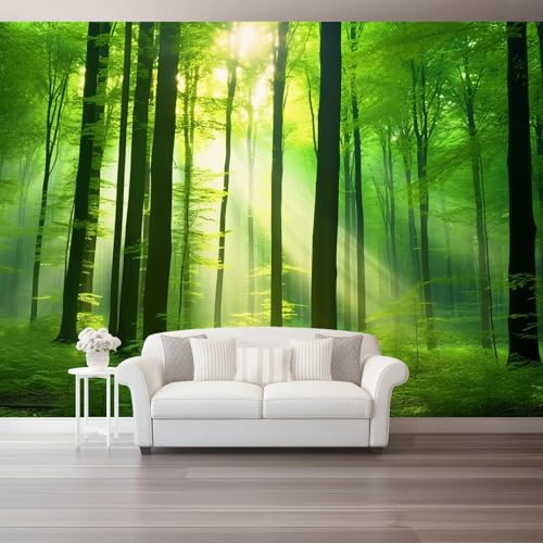 Fototapete 300 X 210 Cm Natur Grüner Waldlichtstrahl 3D Effekt Fototapeten Wandbild Motivtapeten Vliestapete Moderne Wandtapete Wand Schlafzimmer Wohnzimmer Fototapete 300 X 210 Cm Natur Grüner Waldlichtstrahl 3D Effekt Fototapeten Wandbild Motivtapeten Vliestapete Moderne Wandtapete Wand Schlafzimmer Wohnzimmer von Generic