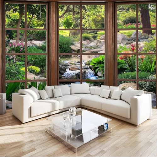 Fototapete 350 X 256 Cm Natur Grün Garten Bach 3D Effekt Fototapeten Wandbild Motivtapeten Vliestapete Moderne Wandtapete Wand Schlafzimmer Wohnzimmer Fototapete 350 X 256 Cm Natur Grün Garten Bach 3D Effekt Fototapeten Wandbild Motivtapeten Vliestapete Moderne Wandtapete Wand Schlafzimmer Wohnzimmer von Generic
