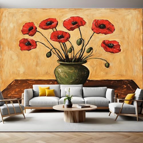 Fototapete 350 x 256 cm Blumen Retro Blumen Vlies Tapete 3D Effekt Mustertapete Wanddeko Design Schlafzimmer Wohnzimmer Lounge Flur TV Hintergrund Wand Mural Fototapete 350 x 256 cm Blumen Retro Blumen Vlies Tapete 3D Effekt Mustertapete Wanddeko Design Schlafzimmer Wohnzimmer Lounge Flur TV Hintergrund Wand Mural von Generic