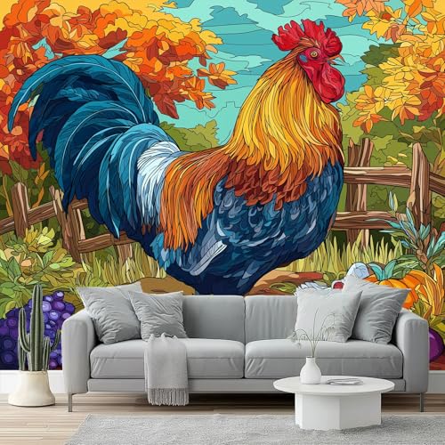 Fototapete 350 x 256 cm Tapete Fototapeten Vlies Tapeten Vliestapete Wandtapete Schlafzimmer Wohnzimmer Kinderzimmer Wanddeko Motivtapeten, Landhausstil Hahn Obst Und Gemüse 3d Effekt Rot Lila Fototapete 350 x 256 cm Tapete Fototapeten Vlies Tapeten Vliestapete Wandtapete Schlafzimmer Wohnzimmer Kinderzimmer Wanddeko Motivtapeten, Landhausstil Hahn Obst Und Gemüse 3d Effekt Rot Lila von Generic