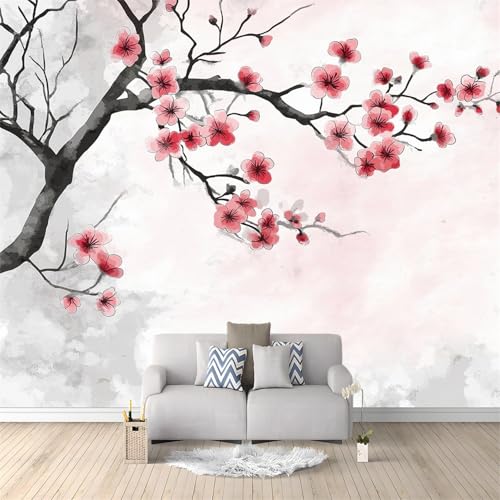 Fototapete 350 x 256 cm Tapete Fototapeten Vliestapete Wandtapete moderne Wand Wandbild Schlafzimmer Wohnzimmer Flur Pflanzen Kirschblüten Blumen 3D Effekt Wand Dekoration Rosa Fototapete 350 x 256 cm Tapete Fototapeten Vliestapete Wandtapete moderne Wand Wandbild Schlafzimmer Wohnzimmer Flur Pflanzen Kirschblüten Blumen 3D Effekt Wand Dekoration Rosa von Generic