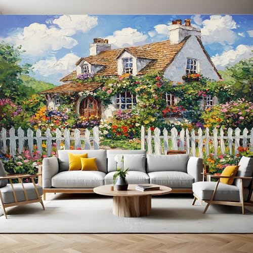 Fototapete 3D Effekt Historisches Gartenhaus Gedrucktes Wandbilder Wohnzimmer Schlafzimmer Wandtapete Vlies Tapete, Bar, KTV, TV Hintergrund Wanddekoration 250 x 180 cm Fototapete 3D Effekt Historisches Gartenhaus Gedrucktes Wandbilder Wohnzimmer Schlafzimmer Wandtapete Vlies Tapete, Bar, KTV, TV Hintergrund Wanddekoration 250 x 180 cm von Generic
