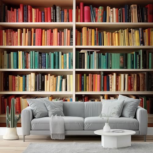Fototapete 3D Effekt Tapete 200 x 140 cm Moderne Vlies-Fototapete, Vintage Bücher Bücherregal Fotografie Tapeten Wandbilder für Wohnzimmer Schlafzimmer Kinderzimmer Dekoration Wanddeko Art, Rot Grün Fototapete 3D Effekt Tapete 200 x 140 cm Moderne Vlies-Fototapete, Vintage Bücher Bücherregal Fotografie Tapeten Wandbilder für Wohnzimmer Schlafzimmer Kinderzimmer Dekoration Wanddeko Art, Rot Grün von Generic