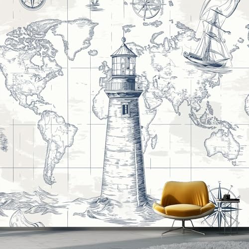 Fototapete 3D Vliestapete Retro American Leuchtturm Xxl Panorama Wandbild Für Mädchen & Jungs Schlafzimmer |Vintage Nautischen Leuchtturm Wohnzimmer Schlafzimme Wanddekoration 400 X 280 Cm Fototapete 3D Vliestapete Retro American Leuchtturm Xxl Panorama Wandbild Für Mädchen & Jungs Schlafzimmer |Vintage Nautischen Leuchtturm Wohnzimmer Schlafzimme Wanddekoration 400 X 280 Cm von Generic