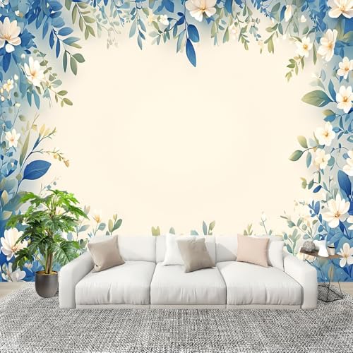 Fototapete 400x280 cm Einfaches Blumenmuster Vliestapete Fototapete für Schlafzimmer und Wohnzimmer Beige Großformatige Mustertapete 3D-Effekt Wanddekoration Flurtapete Fototapete 400x280 cm Einfaches Blumenmuster Vliestapete Fototapete für Schlafzimmer und Wohnzimmer Beige Großformatige Mustertapete 3D-Effekt Wanddekoration Flurtapete von Generic
