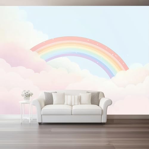 Fototapete Cartoon Wolken Regenbogen Tapete 3D Effekt Vliestapete Wandbild, Bunt Vlies Tapeten Wandtapeten für Schlafzimmer Wohnzimmer TV Wand Moderne Wanddeko, 400 x 280 cm Fototapete Cartoon Wolken Regenbogen Tapete 3D Effekt Vliestapete Wandbild, Bunt Vlies Tapeten Wandtapeten für Schlafzimmer Wohnzimmer TV Wand Moderne Wanddeko, 400 x 280 cm von Generic