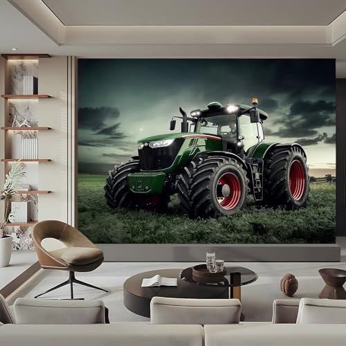 Fototapete GrüN Vlies Fototapete 200 x 140 cm, Traktor Vlies Tapeten Wandtapete Moderne Wanddeko Design Wand Dekoration Wohnzimmer Schlafzimmer Büro Flur Fototapete GrüN Vlies Fototapete 200 x 140 cm, Traktor Vlies Tapeten Wandtapete Moderne Wanddeko Design Wand Dekoration Wohnzimmer Schlafzimmer Büro Flur von Generic