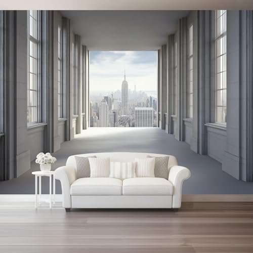 Fototapete Moderne Fotografie Stadtarchitektur Tapete 3D Effekt Vliestapete Wandbild, Grau Vlies Tapeten Wandtapeten für Schlafzimmer Wohnzimmer TV Wand Moderne Wanddeko, 400 x 280 cm Fototapete Moderne Fotografie Stadtarchitektur Tapete 3D Effekt Vliestapete Wandbild, Grau Vlies Tapeten Wandtapeten für Schlafzimmer Wohnzimmer TV Wand Moderne Wanddeko, 400 x 280 cm von Generic