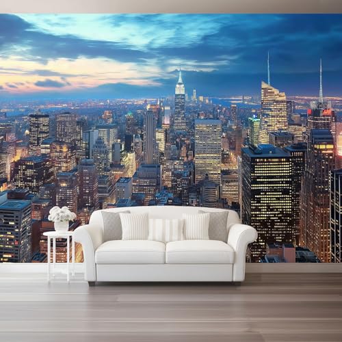 Fototapete Moderne New Yorker Architektur Tapete 3D Effekt Vliestapete Wandbild, Bunt Vlies Tapeten Wandtapeten für Schlafzimmer Wohnzimmer TV Wand Moderne Wanddeko, 400 x 280 cm Fototapete Moderne New Yorker Architektur Tapete 3D Effekt Vliestapete Wandbild, Bunt Vlies Tapeten Wandtapeten für Schlafzimmer Wohnzimmer TV Wand Moderne Wanddeko, 400 x 280 cm von Generic