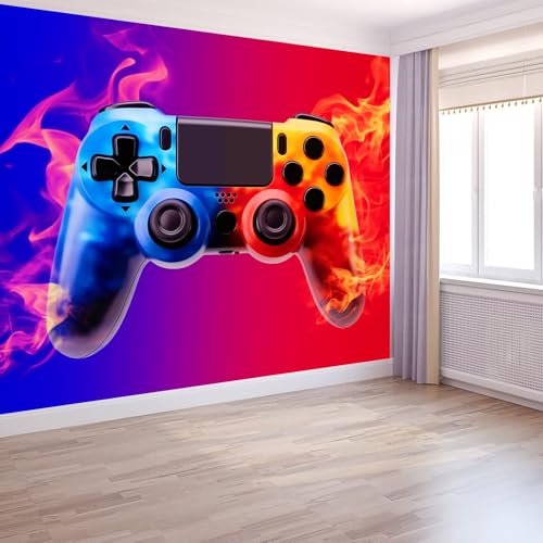 Fototapete Muster Für Gamecontroller 400 x 280 cm, Fantasy-Stil Tapete Vlies Wanddeko Wallpaper Wandtapete Dekoration Study Zimmer Wohnzimmer Restaurant Cafe, Rot Blau Fototapete Muster Für Gamecontroller 400 x 280 cm, Fantasy-Stil Tapete Vlies Wanddeko Wallpaper Wandtapete Dekoration Study Zimmer Wohnzimmer Restaurant Cafe, Rot Blau von Generic