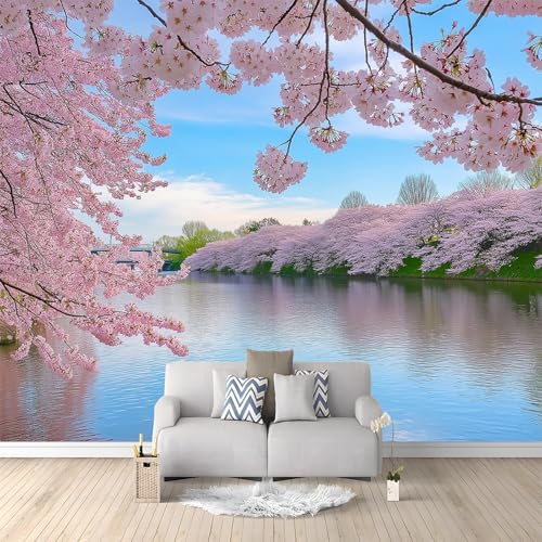 Fototapete Natur Kirschblüten Am Flussufer Moderne Wohnzimmer Schlafzimmer Kinderzimmer Vliestapete Hellblau Fototapete 350 x 256 cm Büro Flur Wand Dekoration Bedruckte Fototapete wandbild Fototapete Natur Kirschblüten Am Flussufer Moderne Wohnzimmer Schlafzimmer Kinderzimmer Vliestapete Hellblau Fototapete 350 x 256 cm Büro Flur Wand Dekoration Bedruckte Fototapete wandbild von Generic