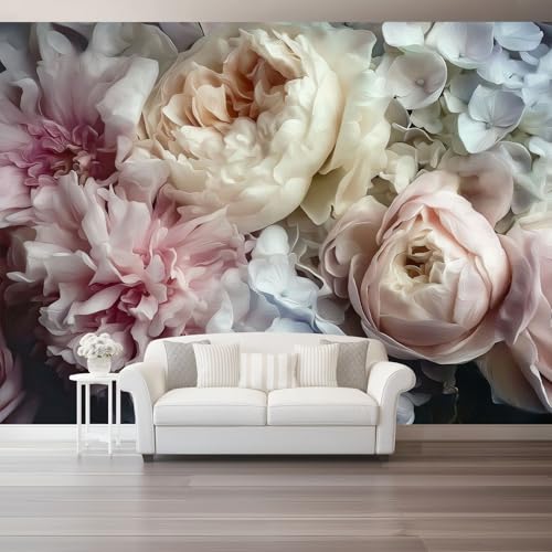 Fototapete Natur Pflanzen Fotografie Blumen Tapete 3D Effekt Vliestapete Wandbild, Rosa Weiß Vlies Tapeten Wandtapeten für Schlafzimmer Wohnzimmer TV Wand Moderne Wanddeko, 300 x 210 cm Fototapete Natur Pflanzen Fotografie Blumen Tapete 3D Effekt Vliestapete Wandbild, Rosa Weiß Vlies Tapeten Wandtapeten für Schlafzimmer Wohnzimmer TV Wand Moderne Wanddeko, 300 x 210 cm von Generic